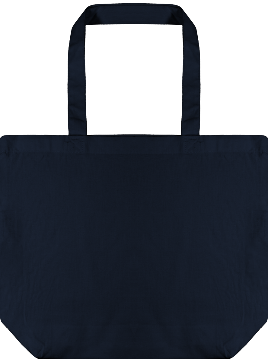Tote Bag En Coton Certifié | Broderie Et Impression  Navy