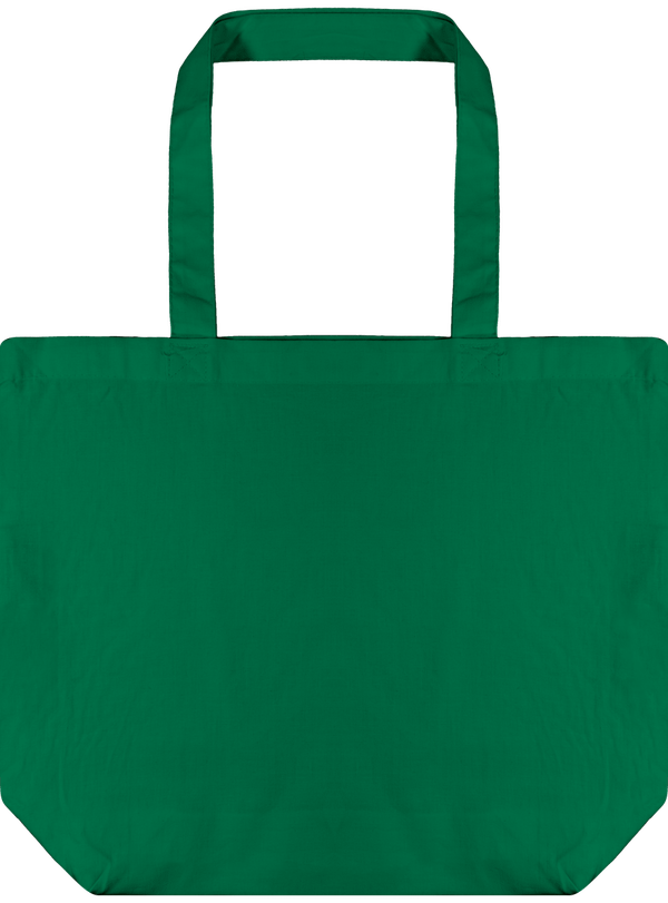 Bolsa De Tela Shopping En Algodón Ogánico Kelly Green
