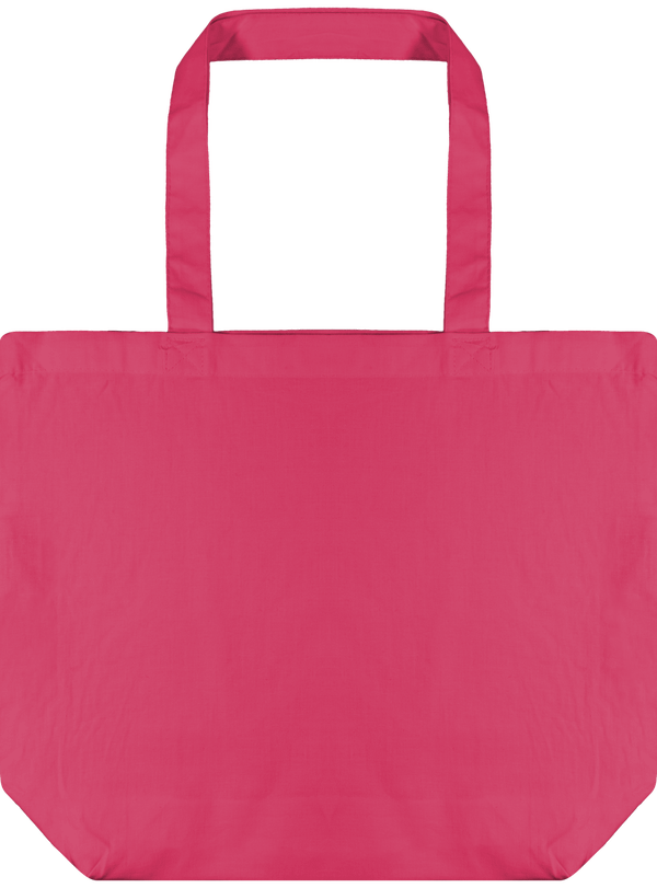 Tote Bag En Coton Certifié | Broderie Et Impression  Fuchsia