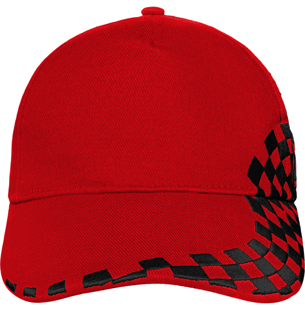 Grand Prix Mütze | 5-Panel-Modell | 100% Baumwolle Classic Red / Black