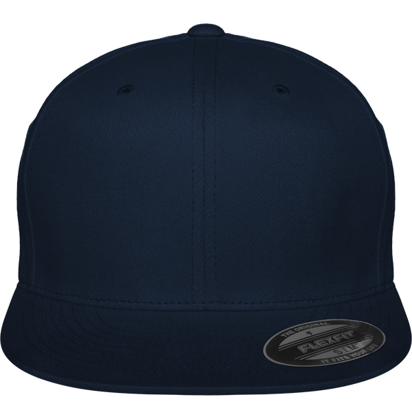 Casquette Coton Brossé | Visière Plate Et Profil Haut Navy