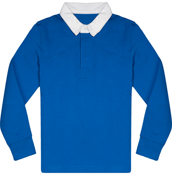 Polo Enfant En Coton | Polo Idéal Pour Le Ruby | Broderie Et Impression Light Royal Blue / White