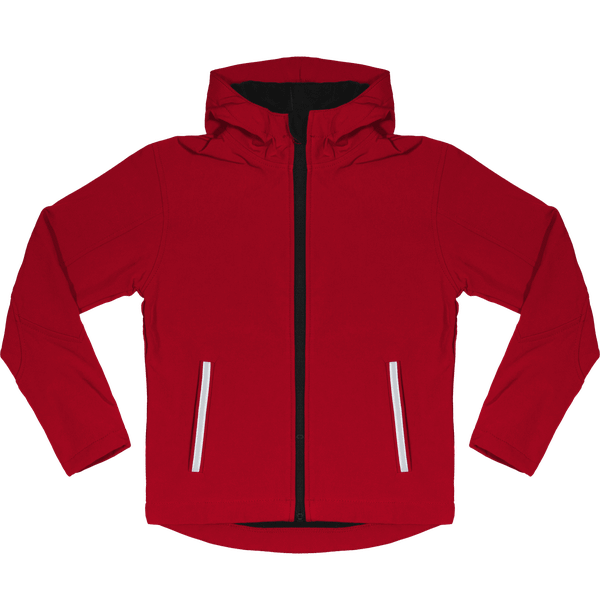 Kinder Softshell Kapuzenjacke | Wasserdicht Und Winddicht Red / Black