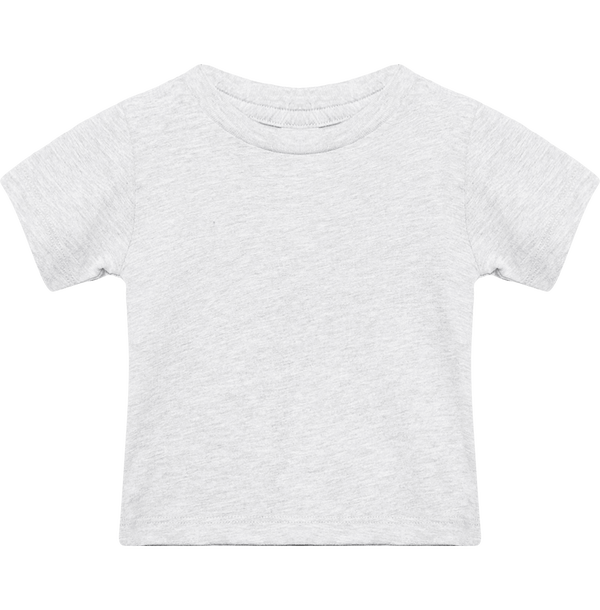 T shirt bebe en jersey a manches courtes face Athletic Heather