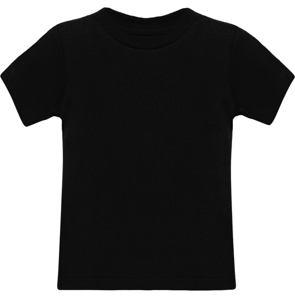 T shirt jeune enfant en jersey manches courtes face Black