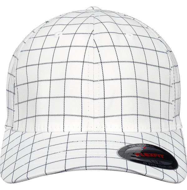 Casquette À Carreaux De Sport | Broderie Black / White