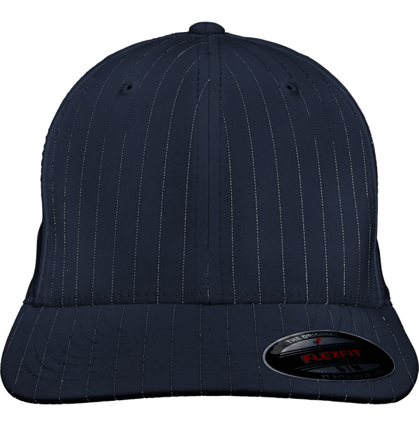 Casquette a rayures flexfit face Navy / White