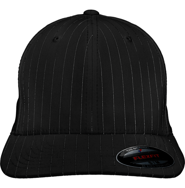 Casquette a rayures flexfit face Black / White