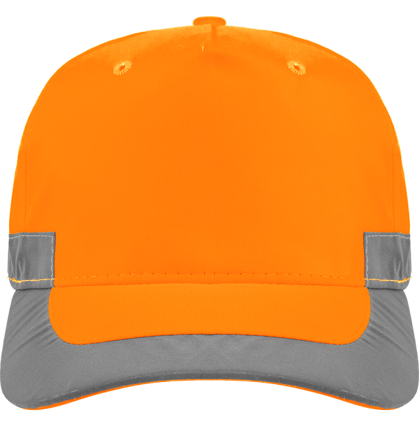 Casquette Fluorescente Réfléchissante 5 Panneaux - KP123 Fluorescent Orange