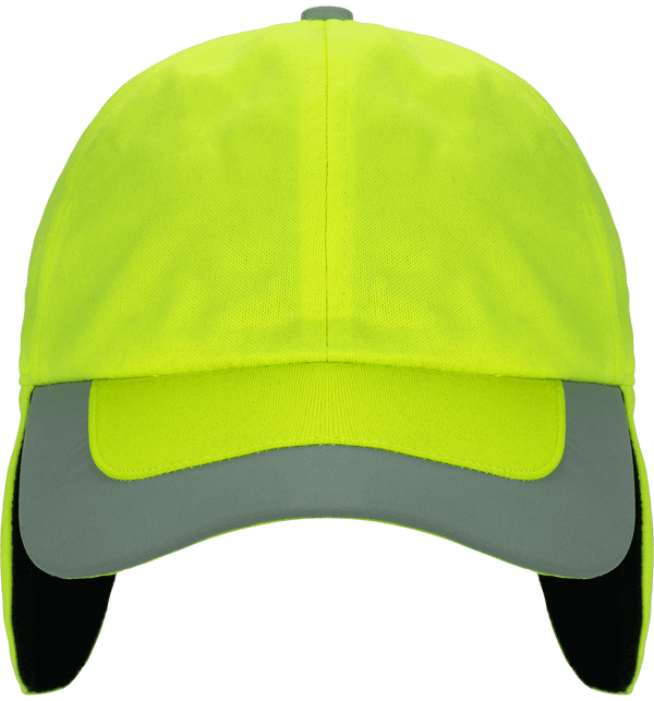 Casquette hiver fluorescente face Fluorescent Yellow