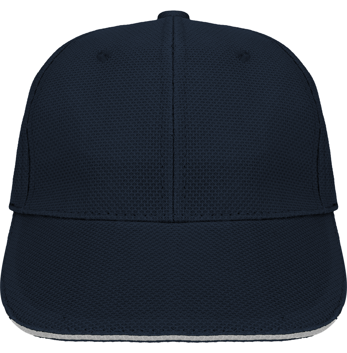 Casquette Sport Maille Piquée | 100% Polyester | Broderie  Navy / White