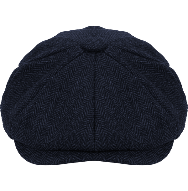 Béret Vintage Style Gavroche | Broderie  Charcoal Herringbone