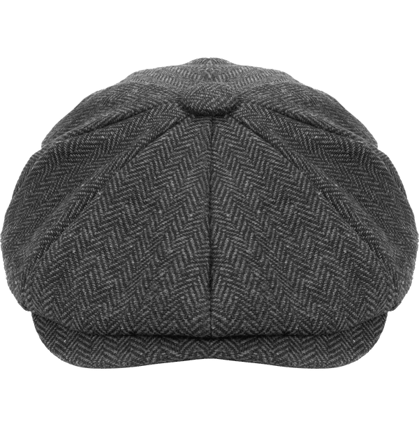 Casquette gavroche heritage face Charcoal Herringbone