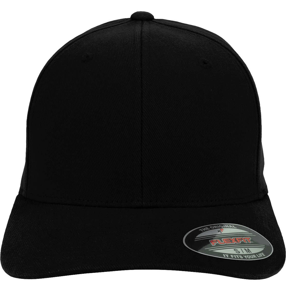 Casquette Fermeture Élastique | Modèle Flexfit Sans Empiècement À L'arrière  Black