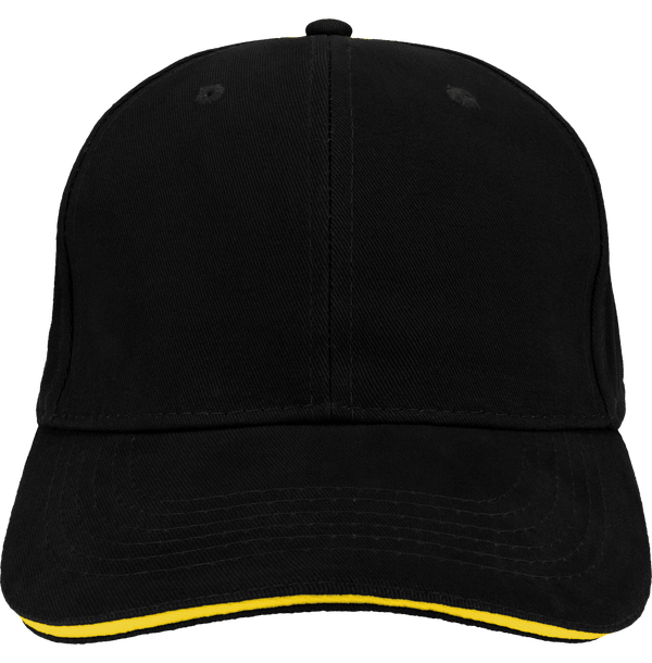 Grundkappe | 6 Paneele | Stickerei Black / Yellow