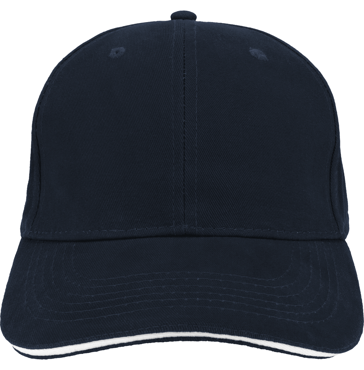 Casquette Basique | 6 Panneaux | Broderie  French Navy / White