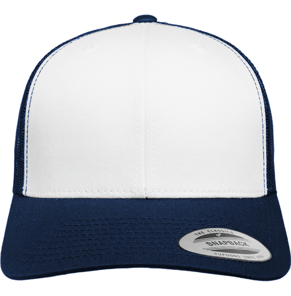 Casquette Retro Trucker - Visière Incurvée  Navy / White