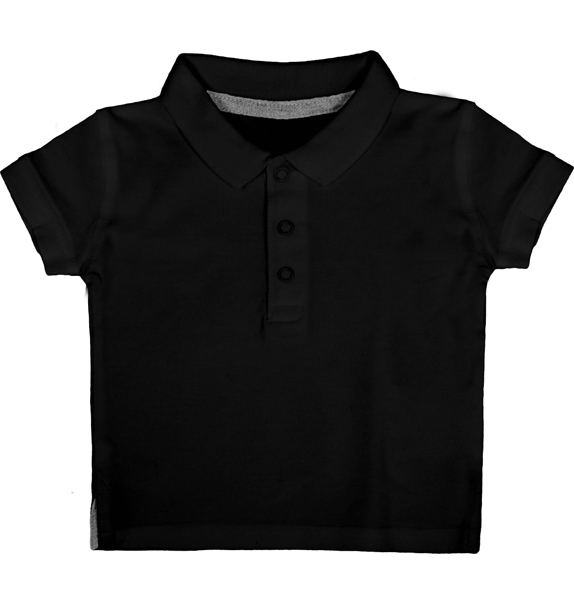 Customizable Polo Shirt For Baby Boy And Girl Black