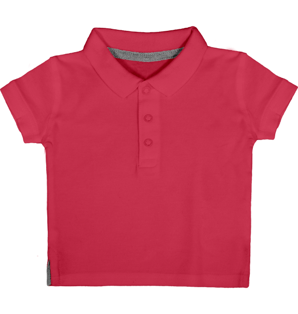 Customizable Polo Shirt For Baby Boy And Girl Fuchsia