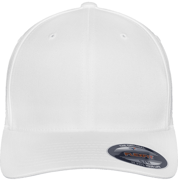 Casquette baseball ajustee flexfit face White