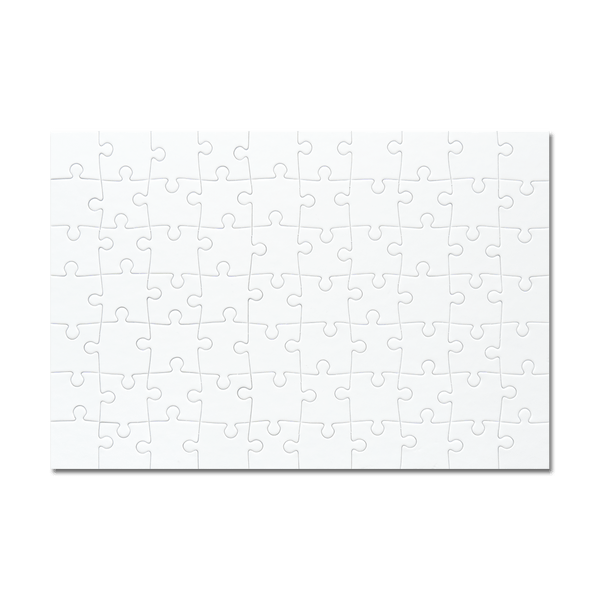 Puzzle 70 Pièces Cartonné - Puzzle Personnalisé Format A4 Blanc