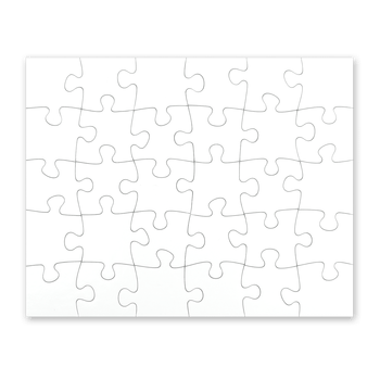 Puzzle de cartón, tamaño 190 x 240 - 30 piezas para personalizar