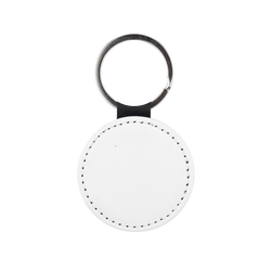 Synthetic leather Key tag Circle