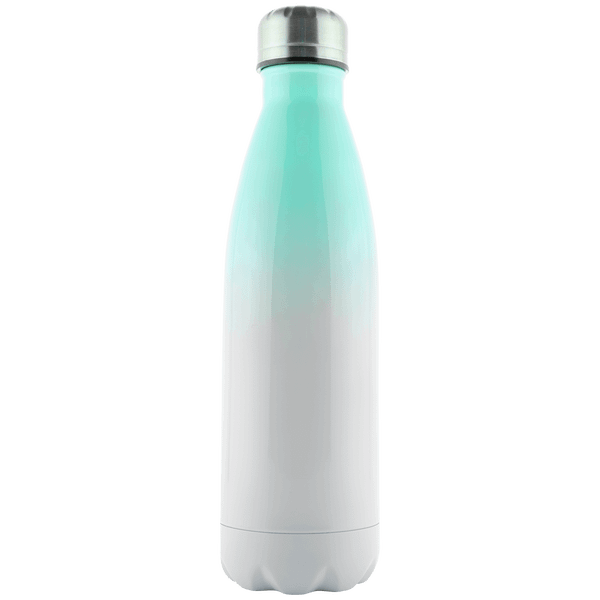 Gourde Isotherme En Inox - Gourde De Sport Imprimée aqua / blanc