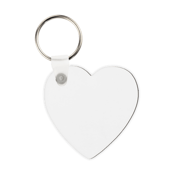 MDF key ring tag glossy white