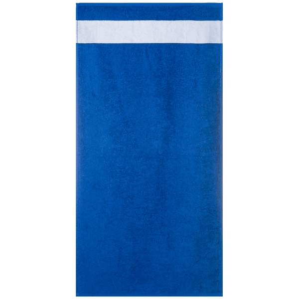 Serviette En Coton Avec Bordure De Décoration  Bleu royal