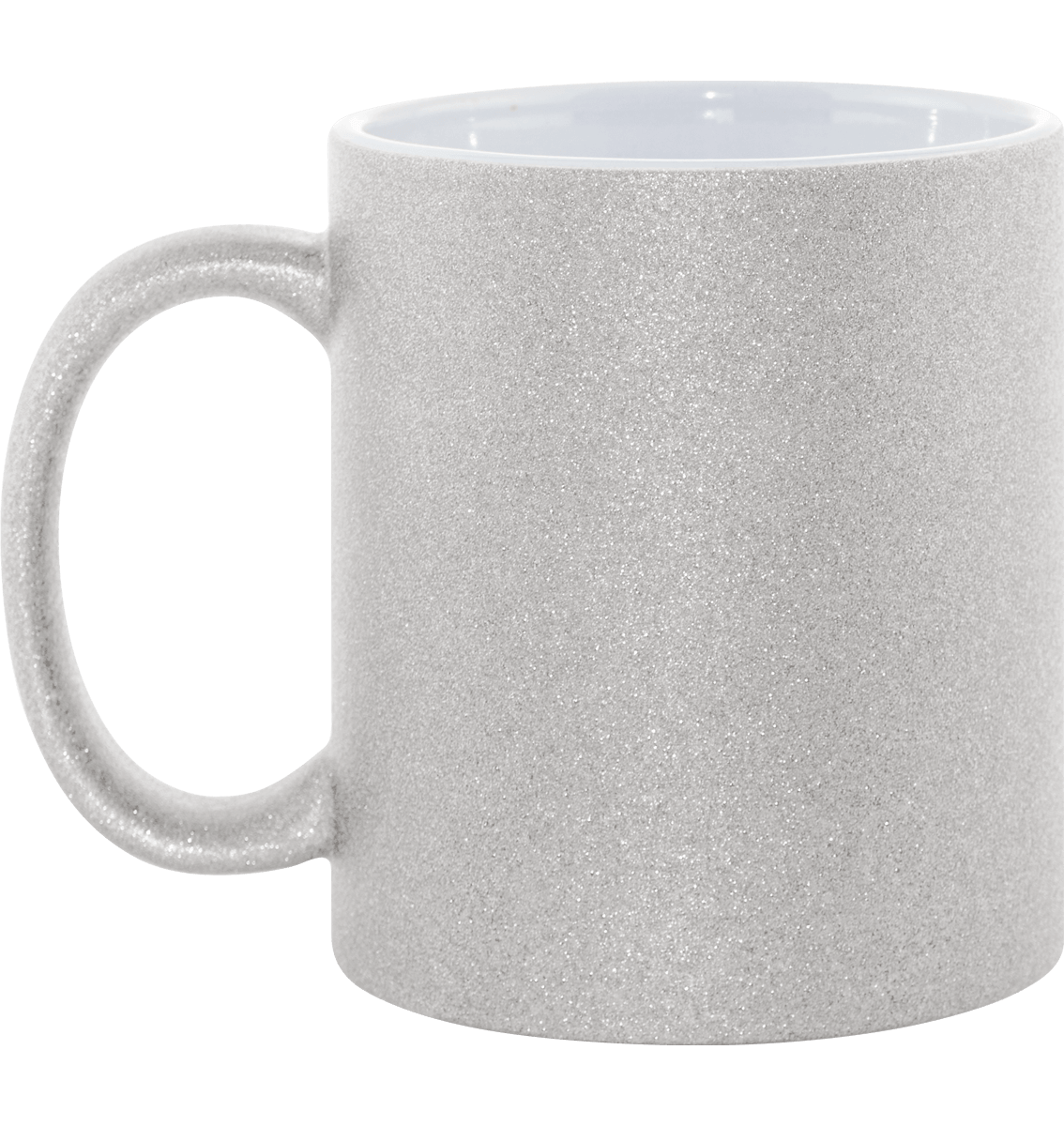 Mug Paillettes En Céramique - Le Mug Des Matins Scintillants Silver Glitter