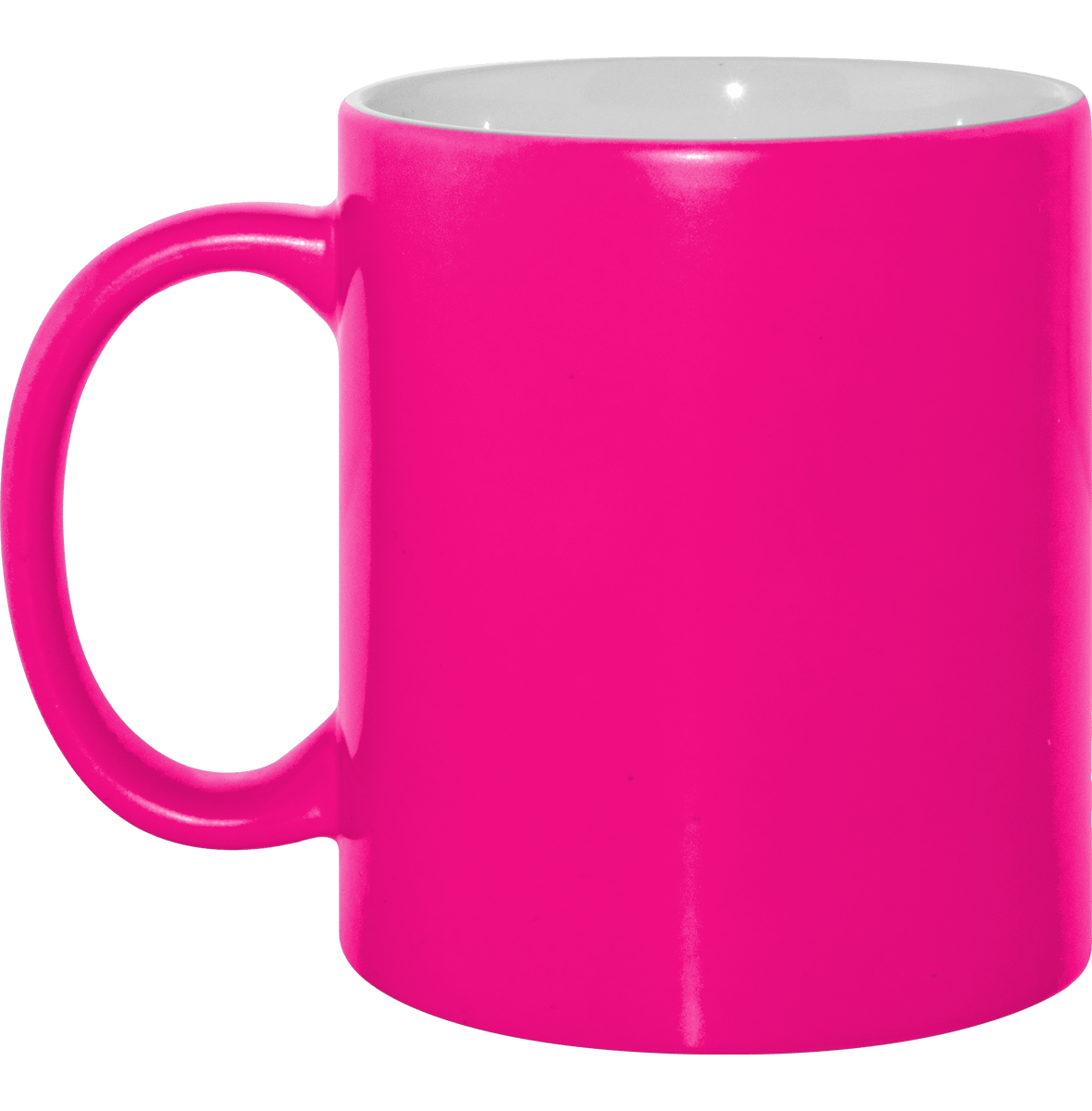 Mug En Céramique Bicolore - Fluo  Neon Pink