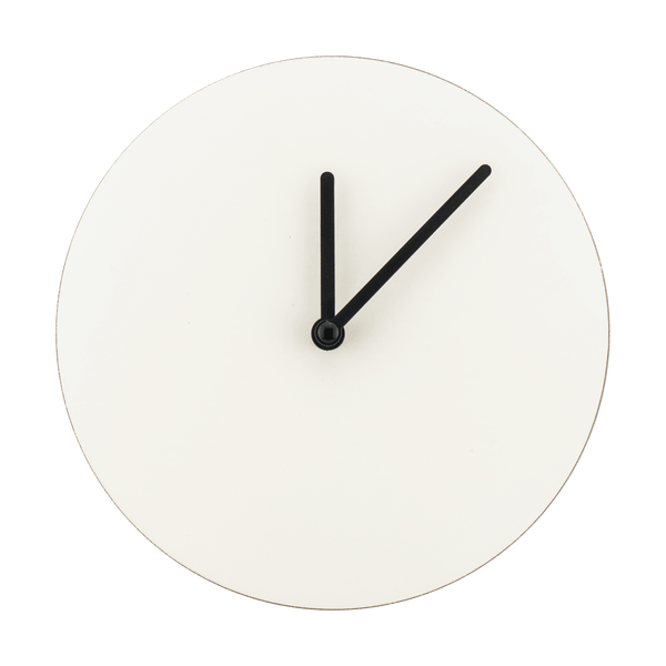 Round Wall Clock Dial blanc