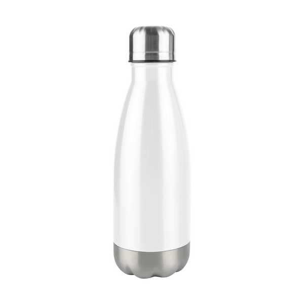 Bouteille Isotherme En Inoxe- 350 Ml  blanc / argent