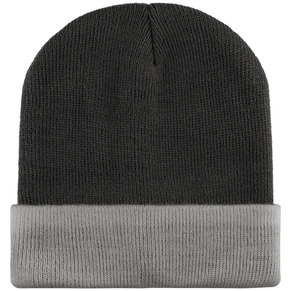 Bonnet Enfant À Revers - Bicolore Dark Grey / Light Grey