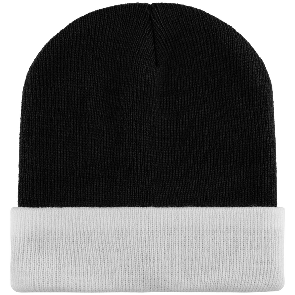 Bonnet Enfant À Revers - Bicolore Black / White