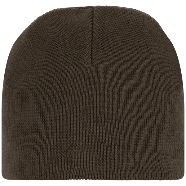 Bonnet En Coton Biologique - Bonnet Basique Maille Tricot Dark Khaki