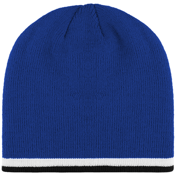 Mütze Mit Zweifarbiger Banderole - Kontrastfarbe Royal Blue / White / Black
