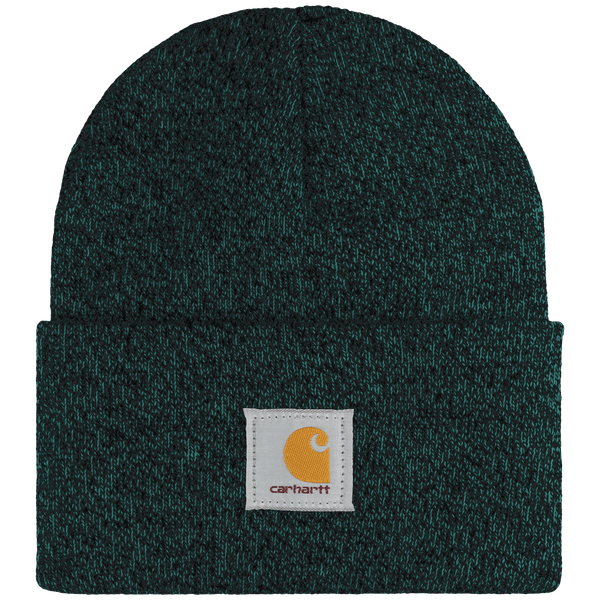 Bonnet À Revers Carhartt - Bonnet Brodé Hunter Green / Black