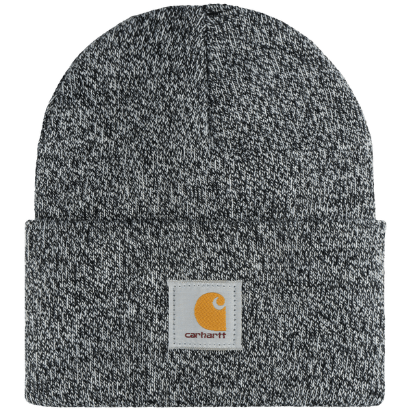 Bonnet À Revers Carhartt - Bonnet Brodé Black / White