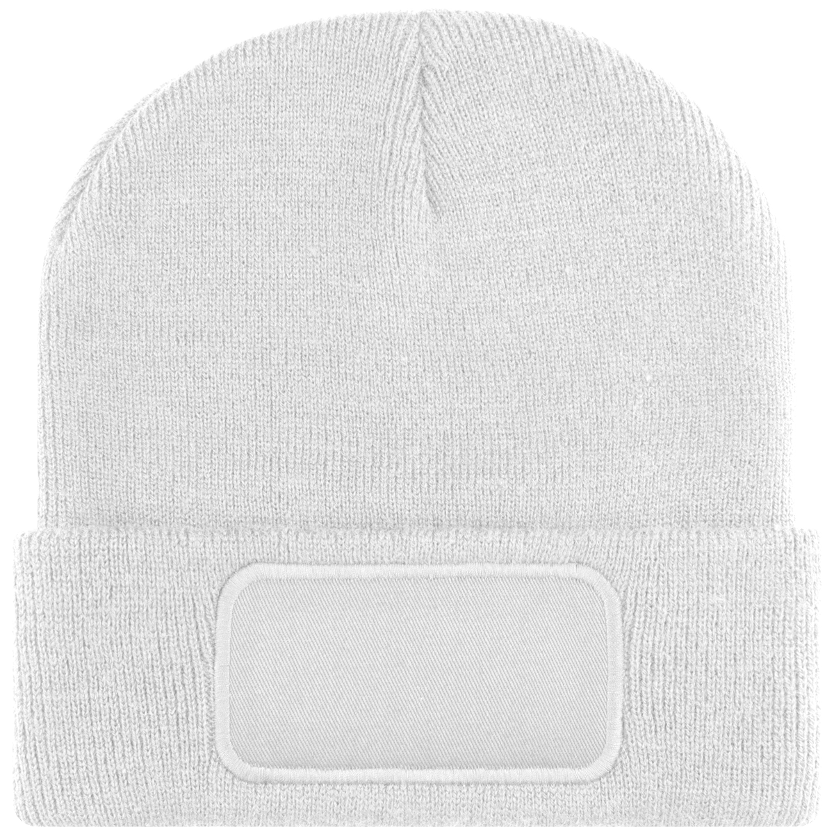 Bonnet Avec Patch Sur Le Revers  White