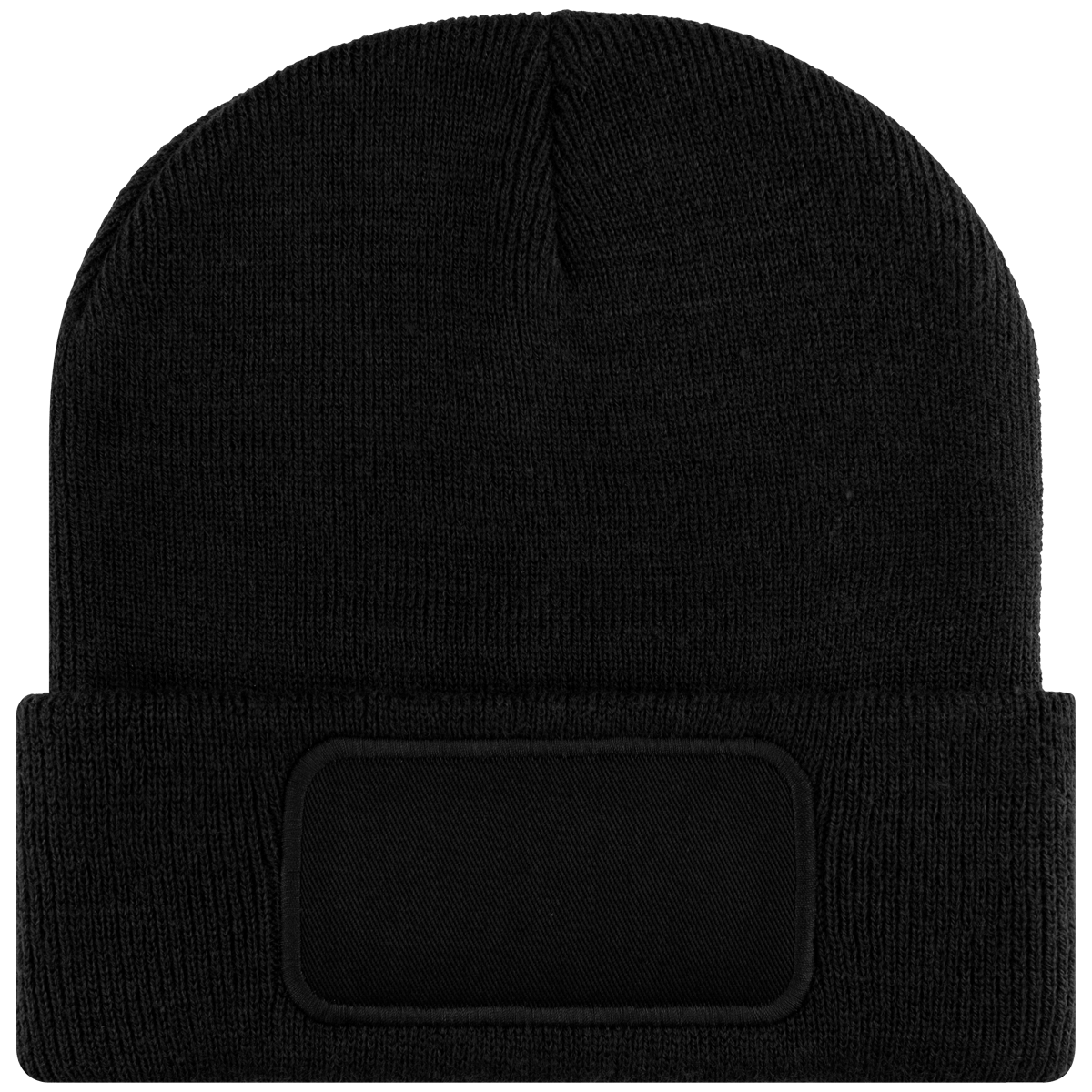 Bonnet Avec Patch Sur Le Revers  Black