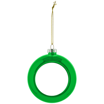 Boule de noël Verte personnalisable