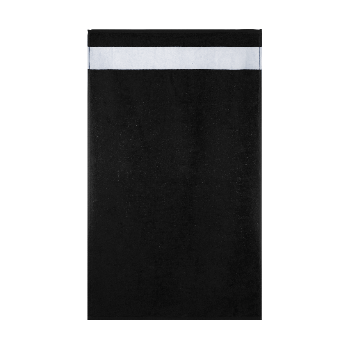 pictoServiette Invité En Coton Avec Bordure Polyester 30X50 Cm - Personnalisable En Sublimation Noir