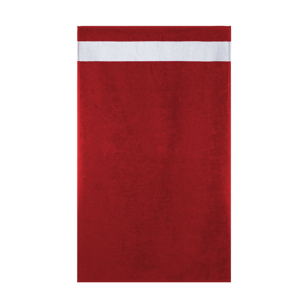 Serviette Invité En Coton Avec Bordure Polyester 30X50 Cm - Personnalisable En Sublimation Rouge