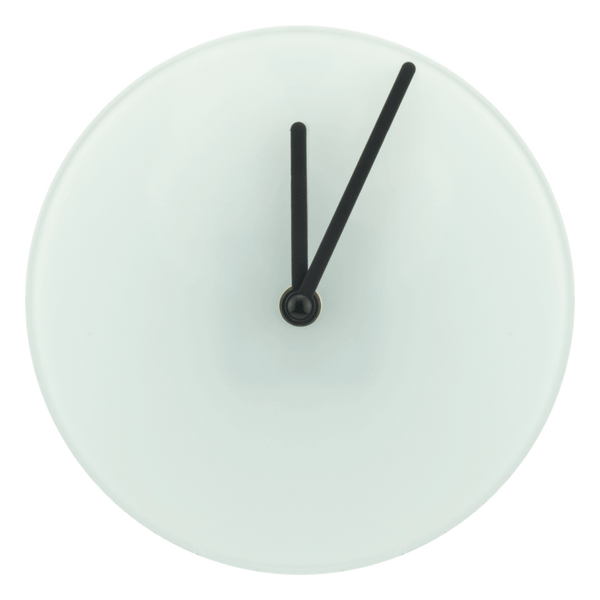 Horloge Murale En Verre 18 Cm - Cadran Rond