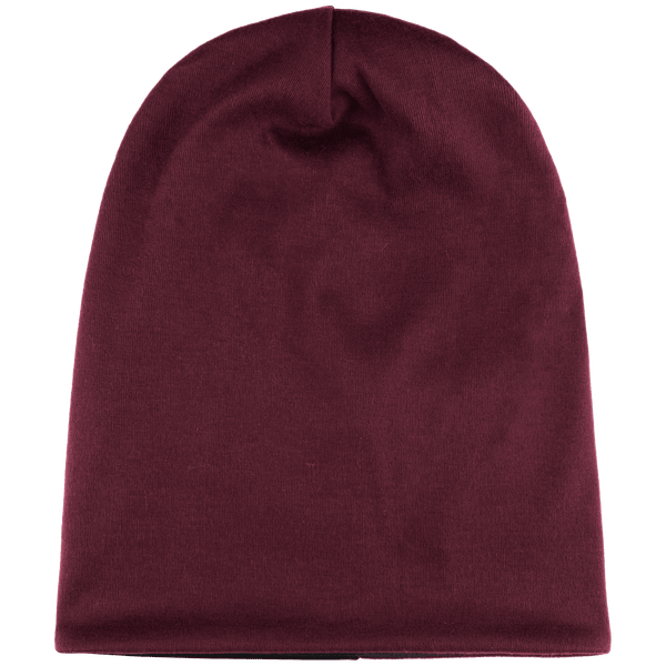 Bonnet Long Et Oversized - 2 En 1- Bicolore Et Réversible Dark Wine / Black