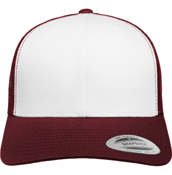 Casquette Personnalisée Modèle Trucker | Filet À L'arrière MAROON / WHITE