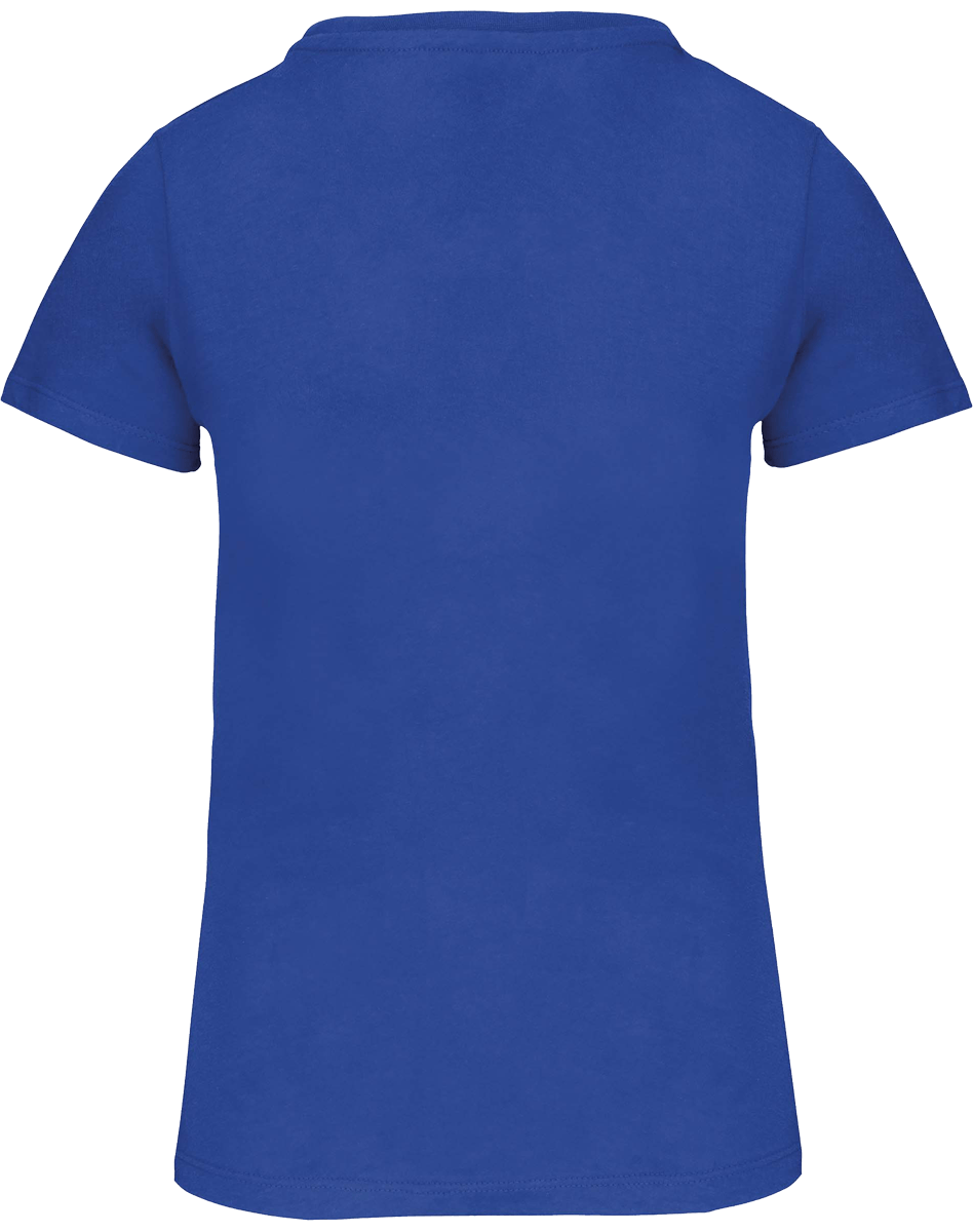 T-Shirt Col Rond Bio 150Gr Femme | 100% Coton Bio | Impression Et Broderie Light Royal Blue