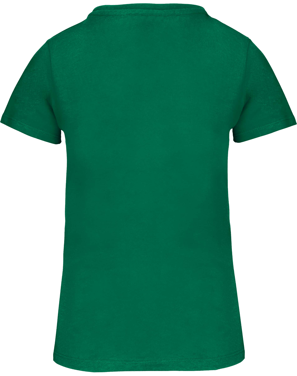 T-Shirt Col Rond Bio 150Gr Femme | 100% Coton Bio | Impression Et Broderie Kelly Green